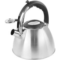 Mr. Coffee 2.5 Quart Stainless Steel Whistling Tea Kettle in Turquoise