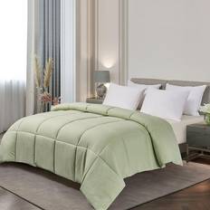 Blue - Queen Bed Linen Royal Majesty Ridge Fashions Microfiber Color Down Alternative Comforter, All Seasons Bedspread Blue, Green