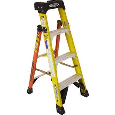 4 step ladder Werner LEANSAFE 4 ft Type IAA Fiberglass Leaning Ladder