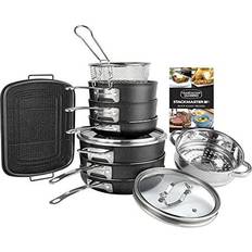 Granitestone Stackmaster Cookware Set with lid 15 Parts