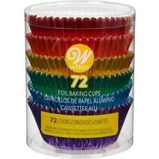 Wilton 72-Count Multicolored Foil Cupcake Muffin Case