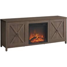 Electric Fireplaces Taylor 58" TV Stand with Log Fireplace Insert