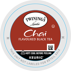 Twinings Beverages Twinings of London Chai Tea, Keurig K-Cup Pods, 24/Box TNA09954, Black