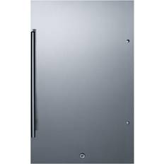 Black Integrated Refrigerators Summit Commercial 19" 3.1 Cu. ADA Silver, Black