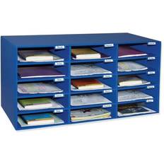 Blue Letter Trays Classroom Keepers 15-Slot Mailbox