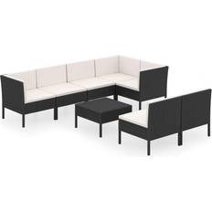 vidaXL 3094392 Loungesett, Bord inkl. 7 Soffor