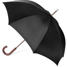 Umbrellas Totes Auto Wooden Stick Umbrella Black