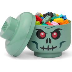Grønne Oppbevaringsbokser Lego Opbevaringsboks Hoved Skelet Small, Grøn