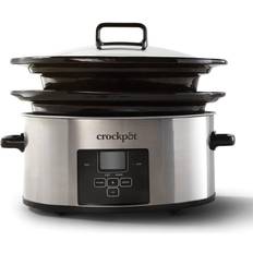 Crock-Pot Large 8 Quart Oval Manual Slow Cooker and Food Warmer, Black  (SCV800-B)