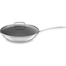 Stainless Steel Stir Fry Pan With Lid – Pyle USA