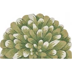 Liora Manne Frontporch Front Porch Flower Green 24x36"