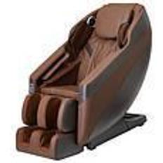 LifeSmart Premium Brown Faux Leather 2D Massage Chair