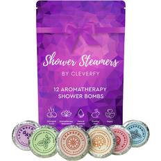 Cleverfy Aromatherapy Shower Steamers Pack of 12 Shower Bombs with Essential Oils.