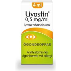 Astma & Allergi Reseptfrie legemidler Livostin 0.5mg/ml 4ml Øyedråper