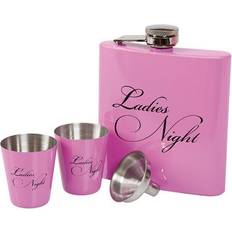 Lommelerker Lommelærke Ladies Night Set - 18 Hip Flask