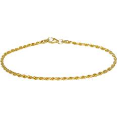 Dame - Gullbelagt Ankelkjeder IX Studios Rope Anklet - Gold