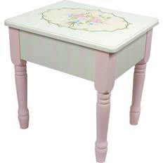 Teamson Kids Fantasy Fields Bouquet Wooden Vanity Dressing Stool