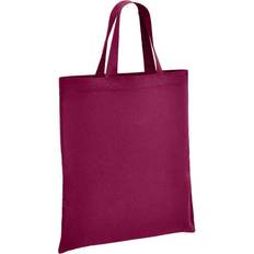 (One Size, Burgundy) Brand Lab Cotton Short Handle Shopper Bag