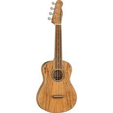 Fender Ukuleler Fender Zuma Exotic Spalted Maple Concert Ukulele Natural