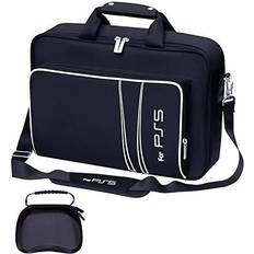 omarando Carrying Case for PS5,Travel Storage Bag for PS5,Bag for PS5 Games and Accessories,Included Gamepad Controller Protective Box