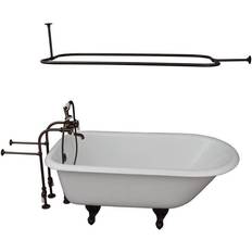 Barclay - Columbus 61 Cast Iron Double Roll Top Tub Kit