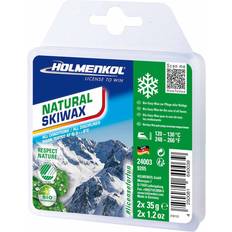 holmenkol Natural Skiwax Bar 35g 2-pack