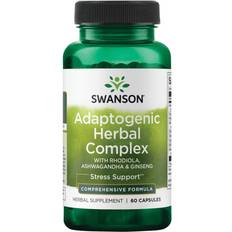 Swanson Adaptogenic Herbal Complex with Rhodiola, Ashwagandha & Ginseng 60 Stk.