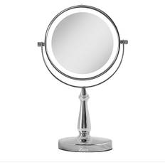 Makeup Mirrors Zadro Zadro1X/8X Led Vanity Mirror In Chrome Chrome