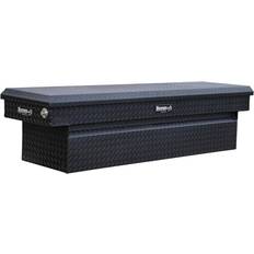 Tool Storage Buyers Products Aluminum Crossover Truck Box, 20x71x18, Matte Black
