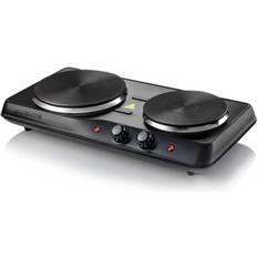 Freestanding Cooktops Ovente Countertop Electric Double Burner with Control