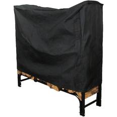 Firewood Baskets Sunnydaze Decor Firewood Log Rack Cover, QX-4LRC