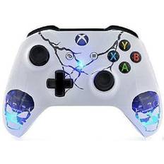 Custom Rapid Fire Modded Controller FPS - Skulls White