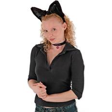 Cat ears Cat Ears Headband Collar & Tail Black Kit