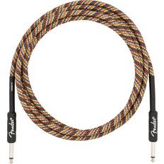 Cables Fender 0990910299 Festival Straight to Straight Instrument Cable - foot Rainbow