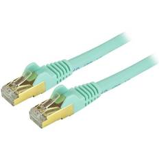 25 ft ethernet cable 25 ft CAT6a Ethernet Cable - 10GbE Aqua UL/TIA Certified