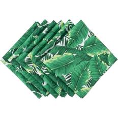 Polyester Cloth Napkins Design Imports Banana Leaf Print Cloth Napkin