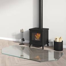 Biopeiser vidaXL Fireplace Glass Plate Hexagon 120x60 cm