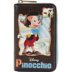 Loungefly Pinocchio Classic Books Zip-Around Wallet - brown