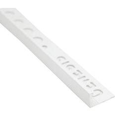 Hvite Fliser Genesis Kakellist Tebo L-Profil Vitlackad Aluminium 8Mm 2,5M