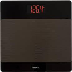 Bathroom Scales Taylor LED Bath Scale with Sure Foot Surface, Black