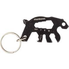 Keychains Munkees Black Bear Card Tool Keychain - Black