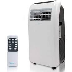 Air Conditioners SereneLife 10,000 BTU (6,000 BTU, DOE) Portable 3-in-1 Air Conditioner with Dehumidifier in White for Rooms Up to 450 Sq. Ft