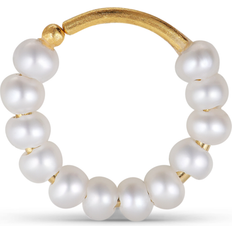 Jane Kønig Row Twist Earring - Gold/Pearls