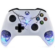 Custom xbox controller "Skulls White" Custom Wireless Controller Compatible with Xbox One S/X (with 3.5 jack)