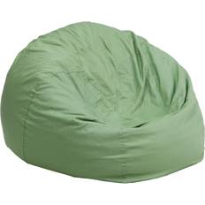 Beanbags Flash Furniture Dillon Small Solid Green Refillable Bean Bag Chair