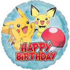 Amscan Happy Birthday Baby Pikachu Pokemon Standard Balloon