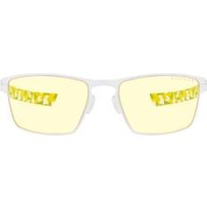 Gunnar ESL Blade Lite, Gaming with Natural Focus, White Frames, Amber Lens, 65% Blue Light and 100% UV protection, ESL-30106