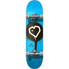 Blue Print Spray Heart V2 Complete Skateboard 8"