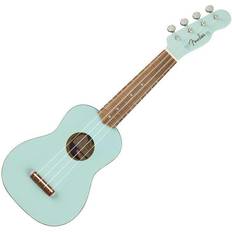 Fender Ukulelen Fender Venice WN DB Soprano Ukulele Daphne Blue