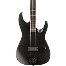 ESP Electric Basses ESP M-4 Black Metal Electric Bass Black Satin